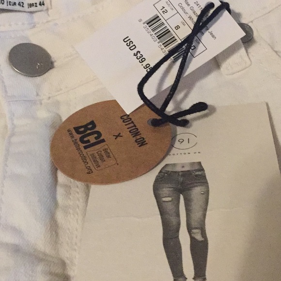 Cotton Mid Grazer Skinny Jeans NWT. - Picture 3 of 6